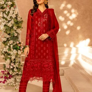 Deep Red Kameez, Salwar